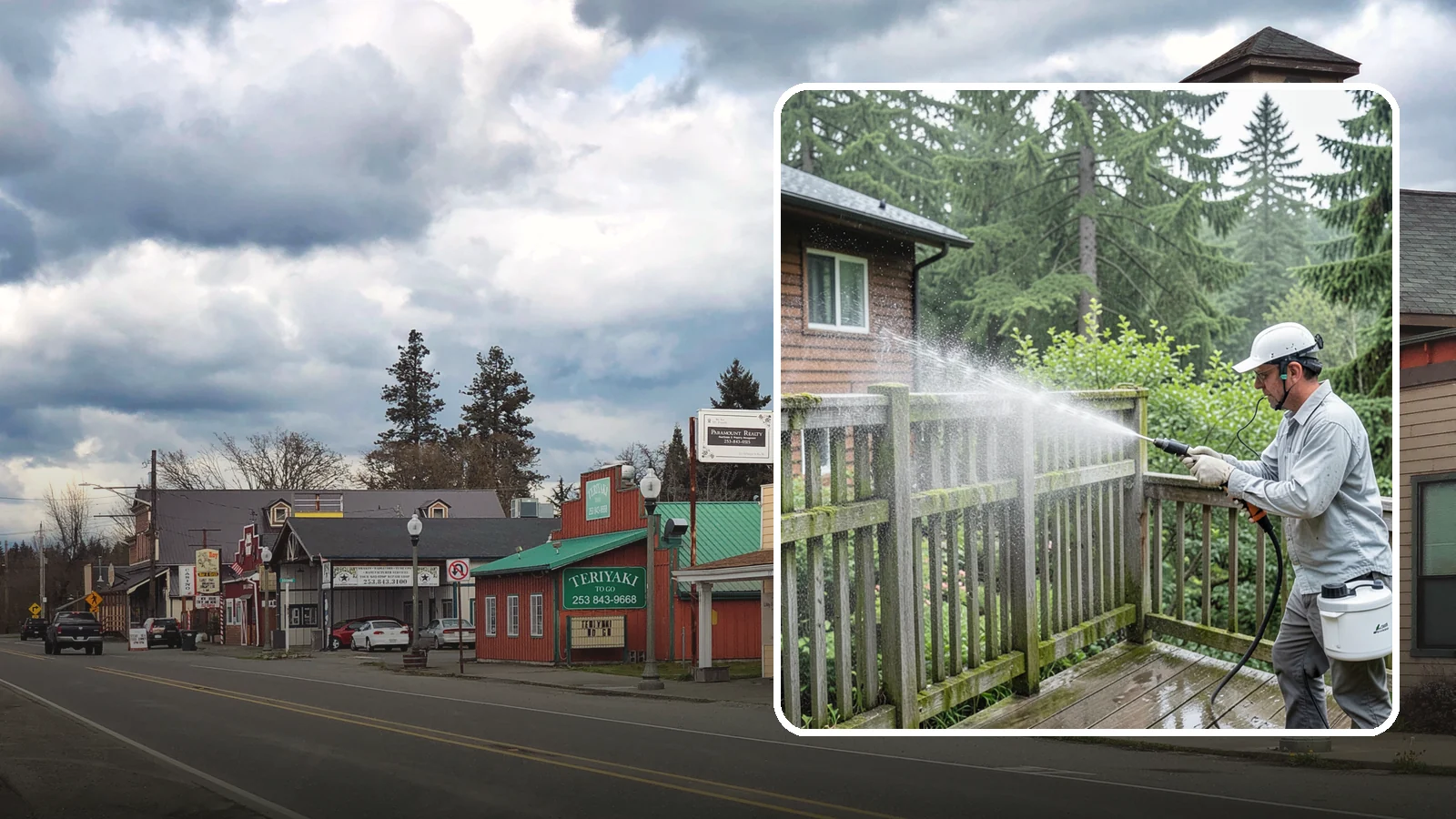 Trellis Cleaning in Roy, Pierce County, WA - We clean garden trellises to clear algae, cobwebs, and grime from the tight lattice grid that plants climb.