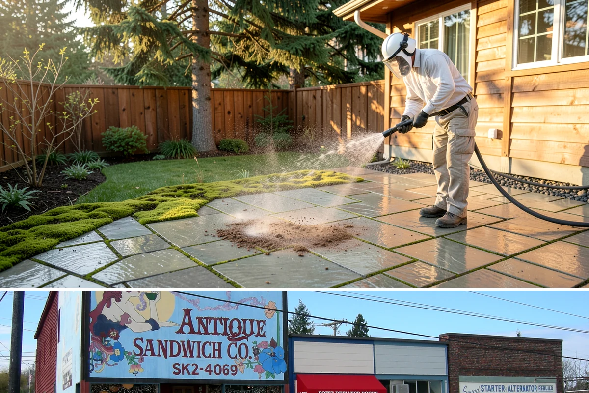 Trellis Cleaning in Ruston, Pierce County, WA - Wash trellises in early spring before climbers fill in, when the grid is open and easy to reach.