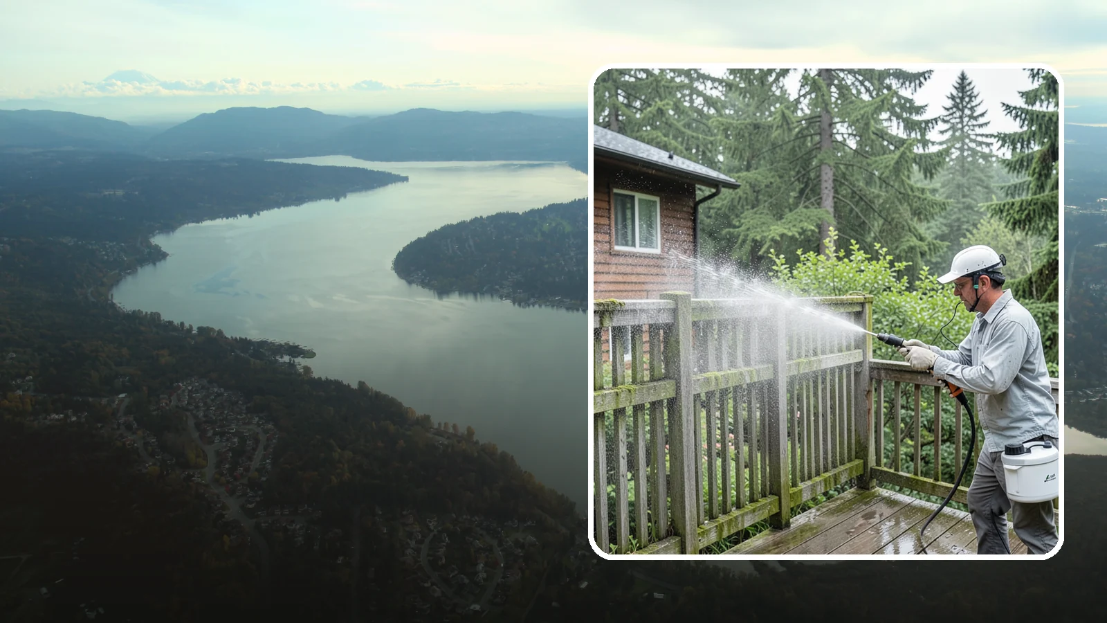 Trellis Cleaning in Sammamish, King County, WA - We clean garden trellises to clear algae, cobwebs, and grime from the tight lattice grid that plants climb.