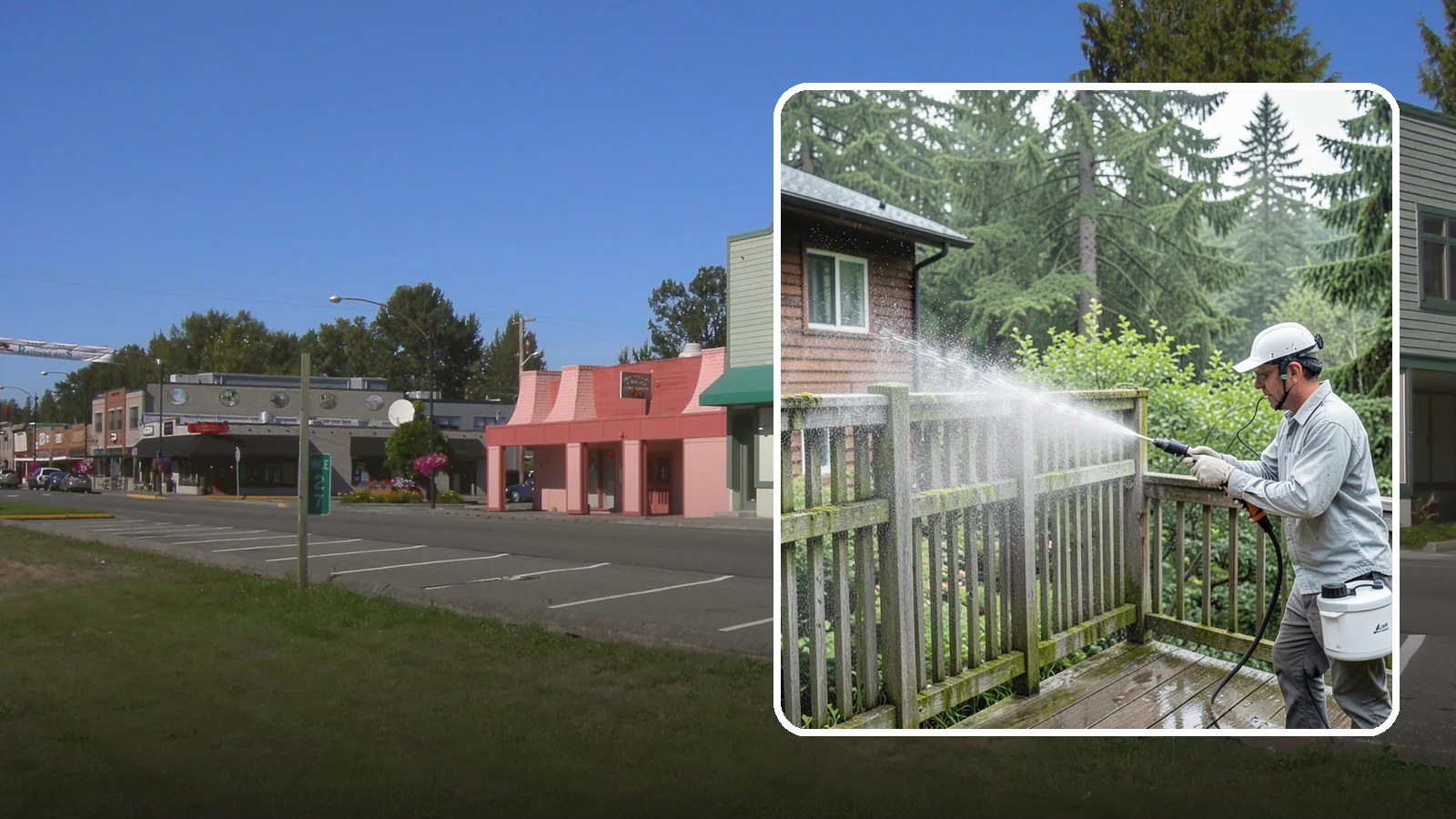 Trellis Cleaning in Snoqualmie, King County, WA - We clean garden trellises to clear algae, cobwebs, and grime from the tight lattice grid that plants climb.