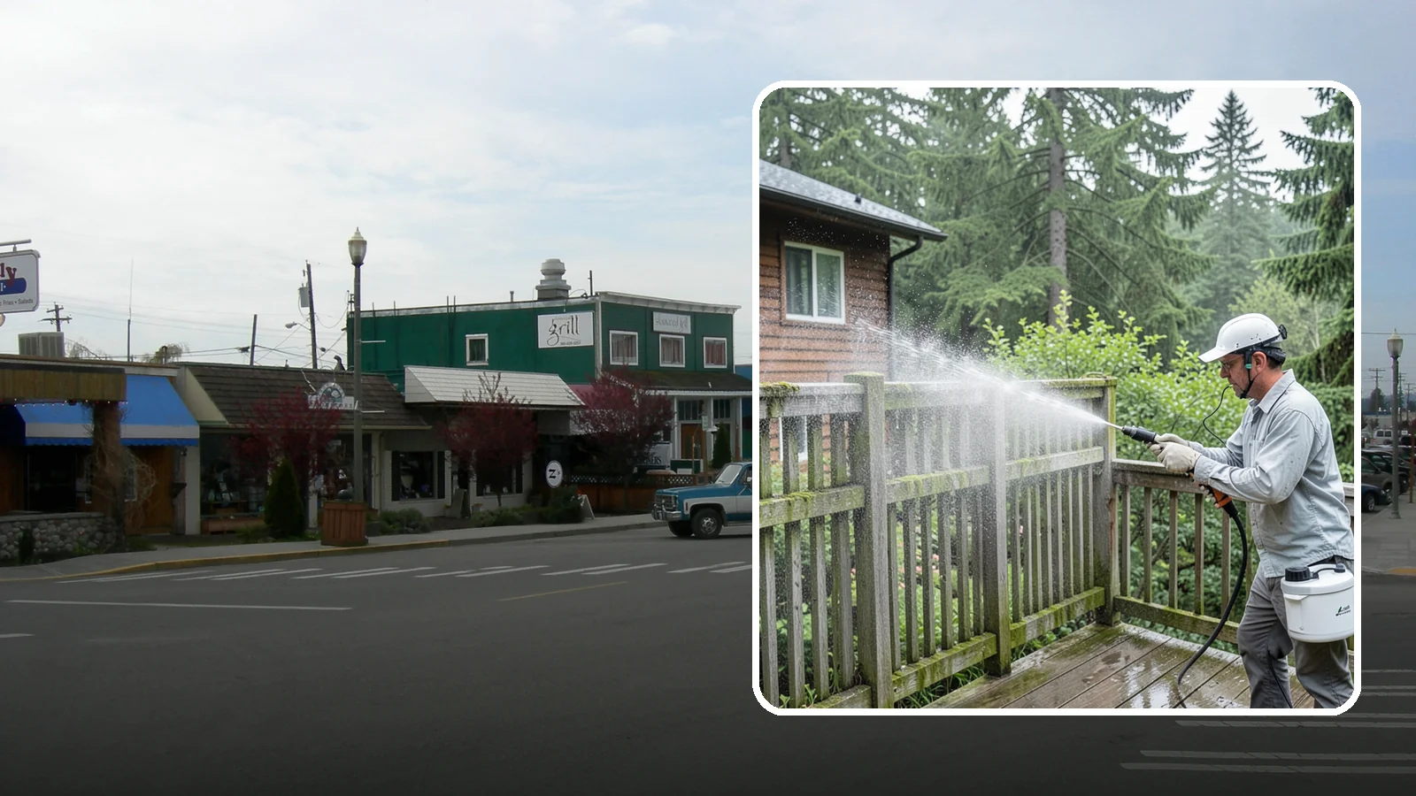 Trellis Cleaning in Stanwood, Snohomish County, WA - We clean garden trellises to clear algae, cobwebs, and grime from the tight lattice grid that plants climb.