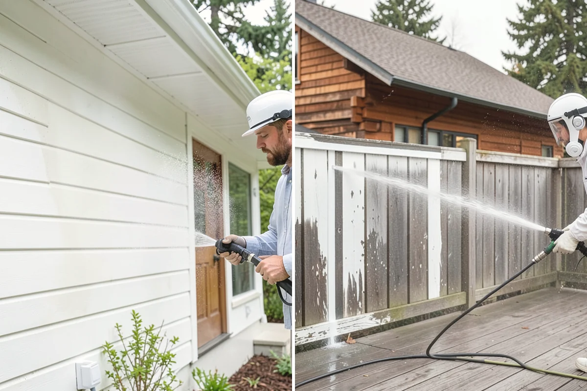Trellis Cleaning in Steilacoom, Pierce County, WA - Inspect the trellis grid and note fragile sections