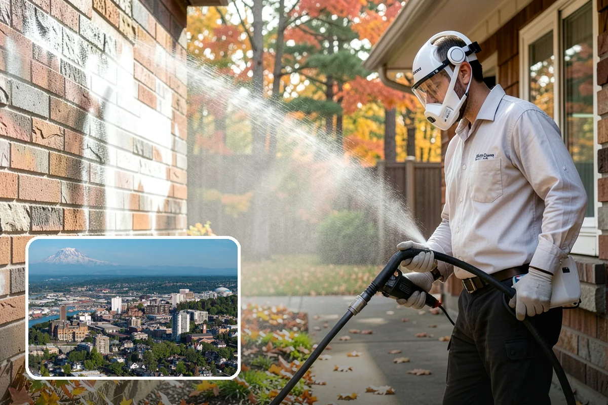 Trellis Cleaning in Tacoma, Pierce County, WA - Clears algae and cobwebs from tight lattice crossings