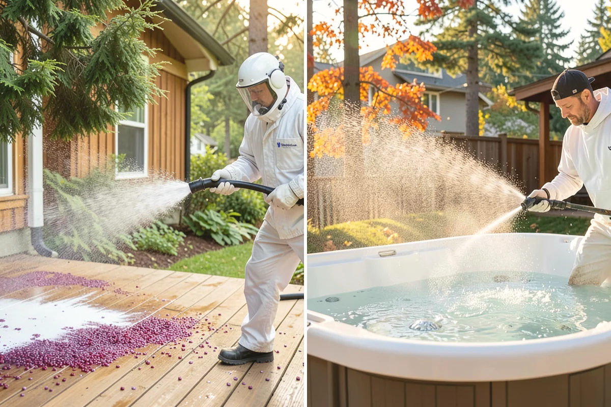 Trellis Cleaning in Tukwila, King County, WA - Inspect the trellis grid and note fragile sections