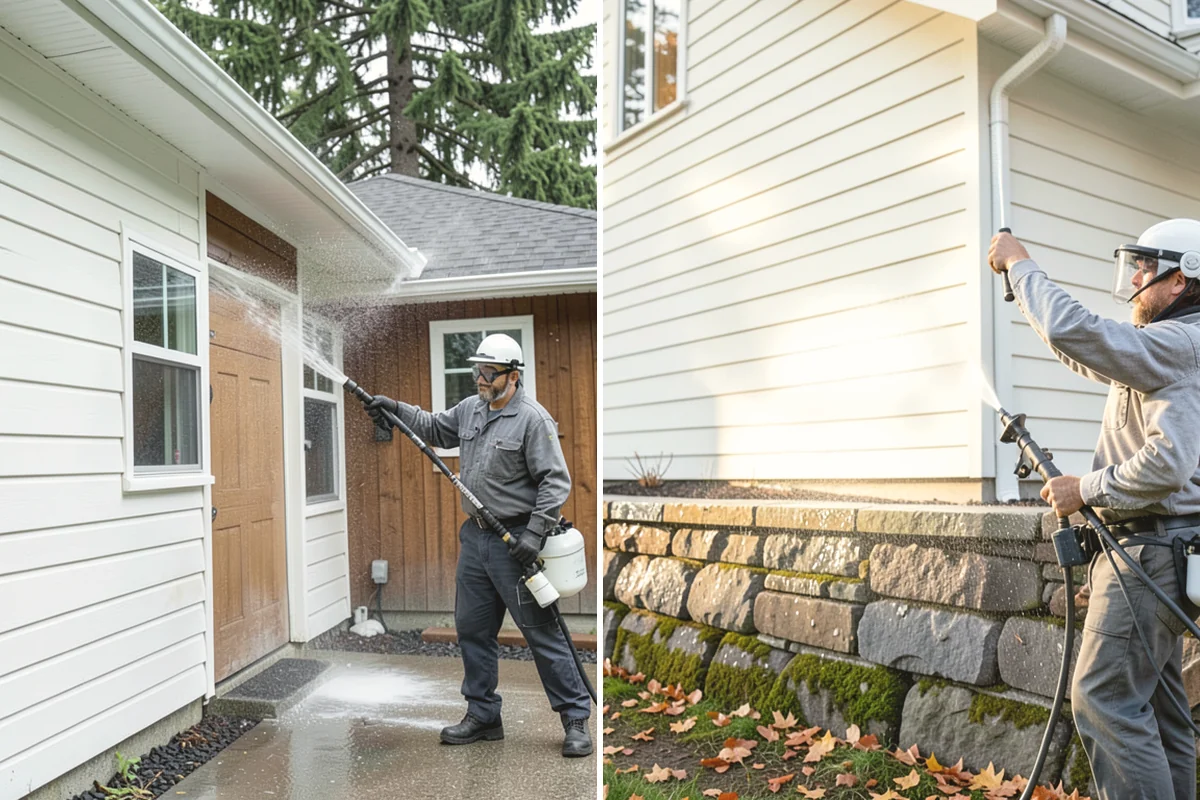 Trellis Cleaning in University Place, Pierce County, WA - Inspect the trellis grid and note fragile sections