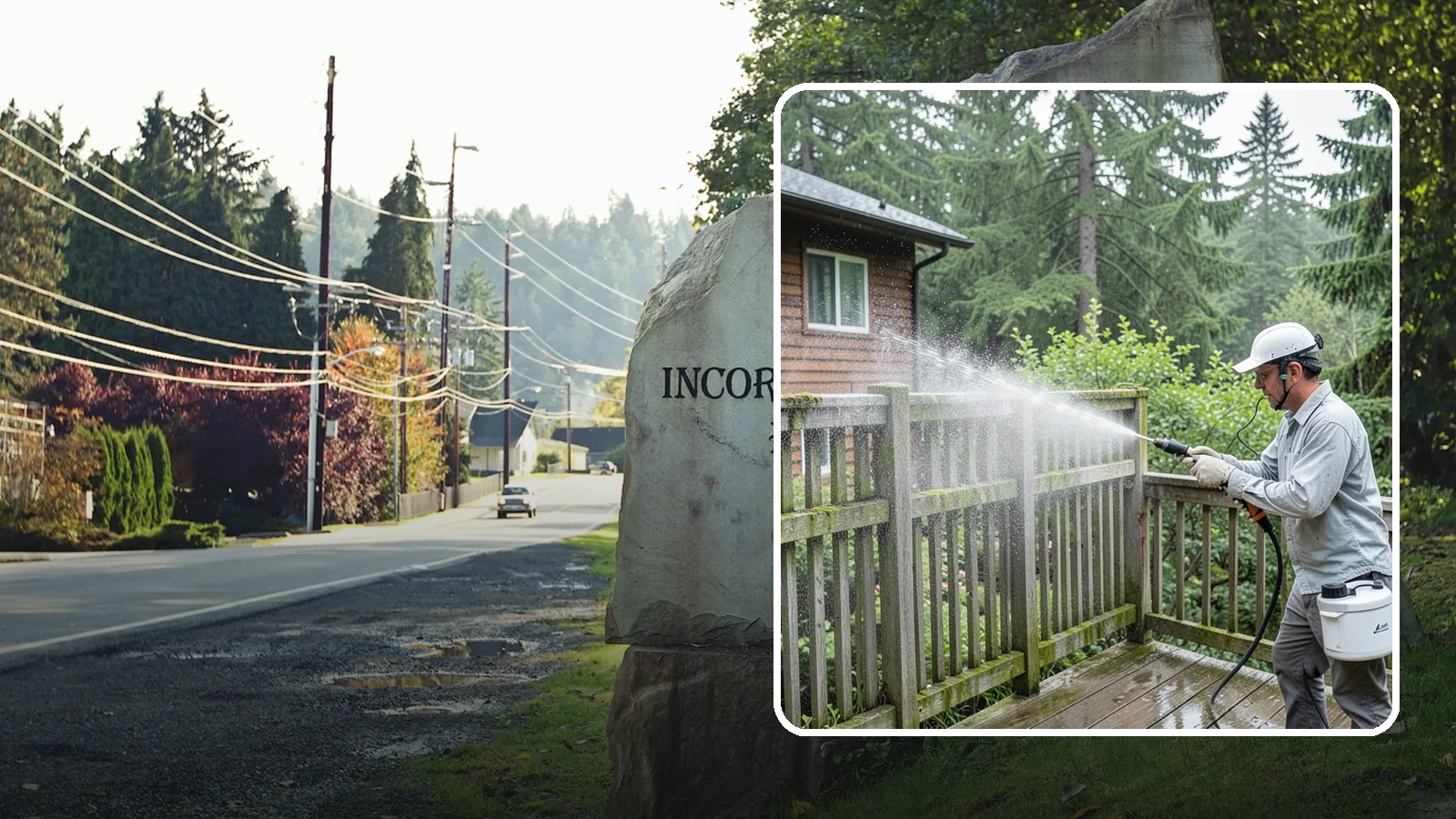 Trellis Cleaning in Wilkeson, Pierce County, WA - We clean garden trellises to clear algae, cobwebs, and grime from the tight lattice grid that plants climb.