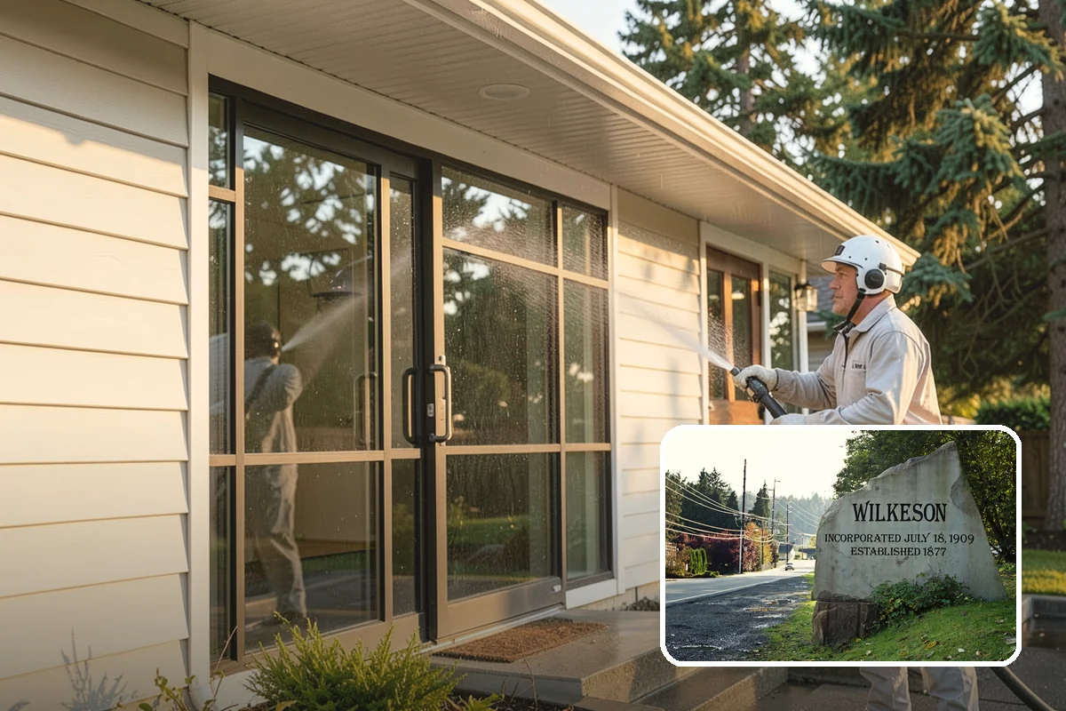 Trellis Cleaning in Wilkeson, Pierce County, WA - Clears algae and cobwebs from tight lattice crossings