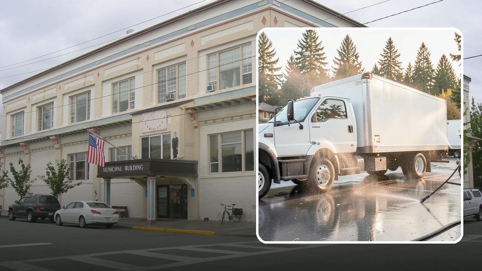Truck Washing in Anacortes, Skagit County, WA - We wash work trucks and box trucks to strip the mud, road film, and grime that Washington job sites and highways pile on.