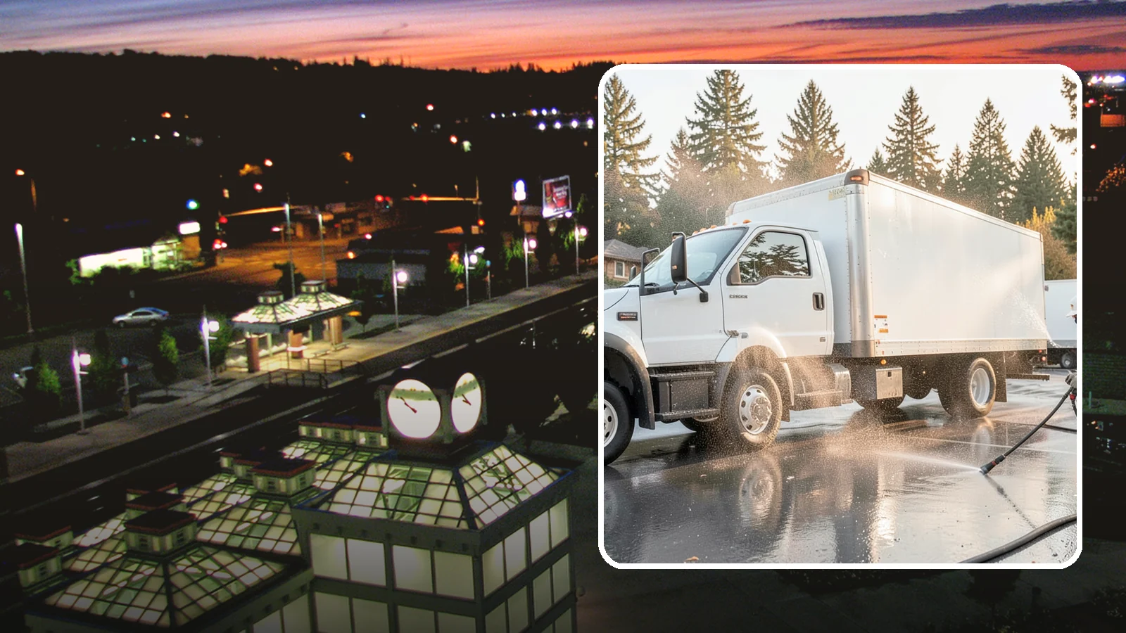 Truck Washing in Auburn, King County, WA - We wash work trucks and box trucks to strip the mud, road film, and grime that Washington job sites and highways pile on.