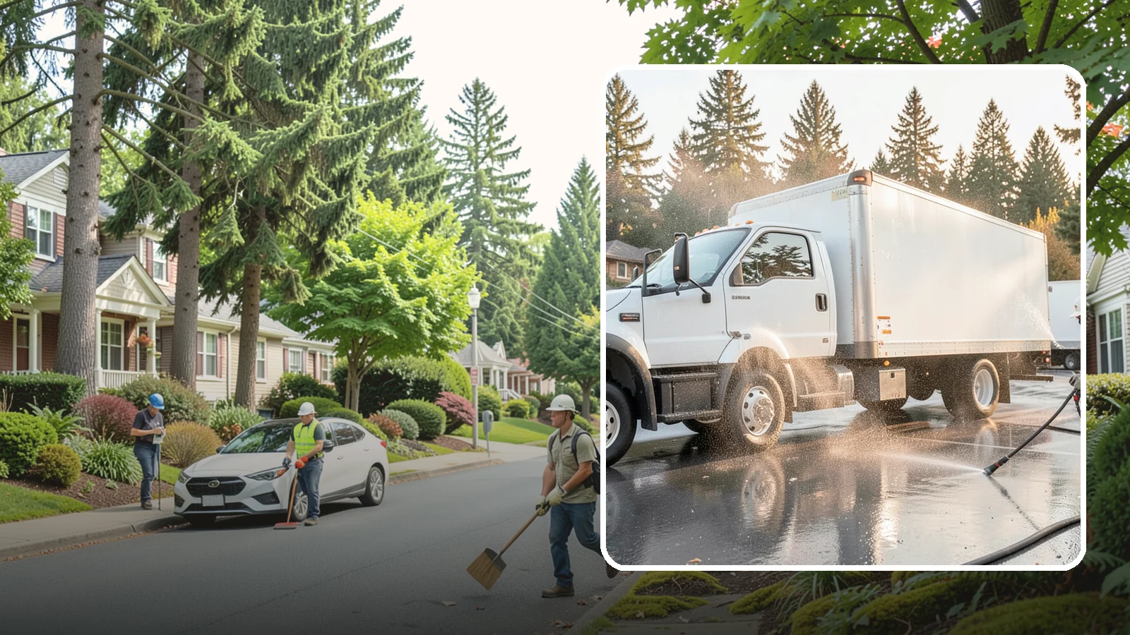 Truck Washing in Beaux Arts Village, King County, WA - We wash work trucks and box trucks to strip the mud, road film, and grime that Washington job sites and highways pile on.
