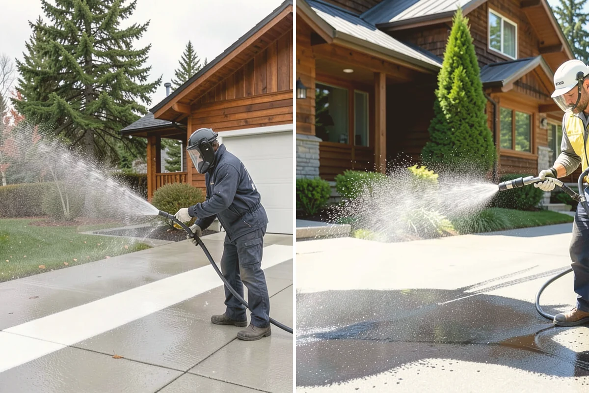 Truck Washing in Bothell, King County, WA - Pre-rinse to loosen caked mud and grit