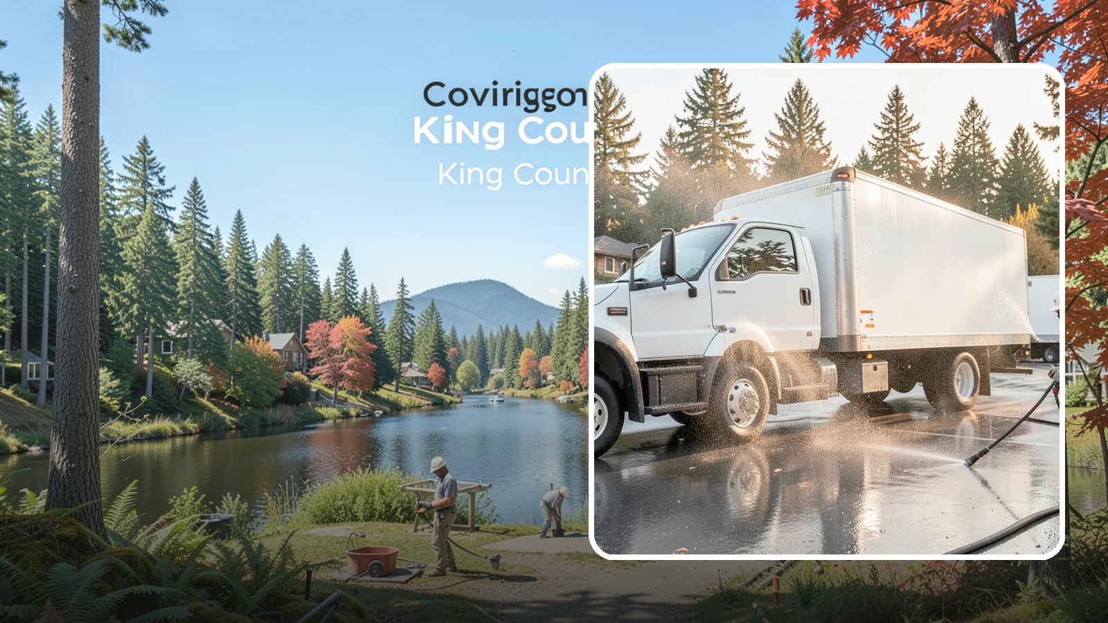 Truck Washing in Covington, King County, WA - We wash work trucks and box trucks to strip the mud, road film, and grime that Washington job sites and highways pile on.