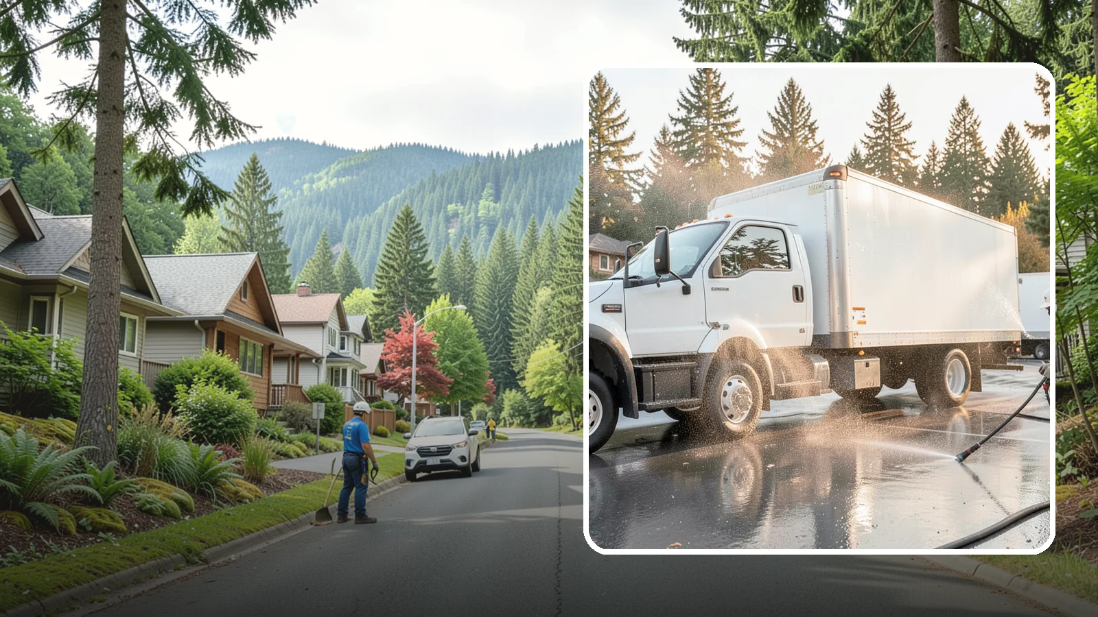 Truck Washing in Darrington, Snohomish County, WA - We wash work trucks and box trucks to strip the mud, road film, and grime that Washington job sites and highways pile on.