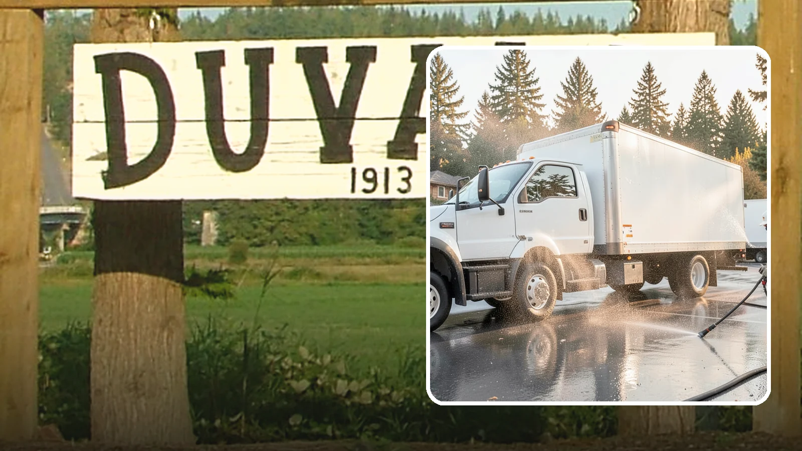 Truck Washing in Duvall, King County, WA - We wash work trucks and box trucks to strip the mud, road film, and grime that Washington job sites and highways pile on.