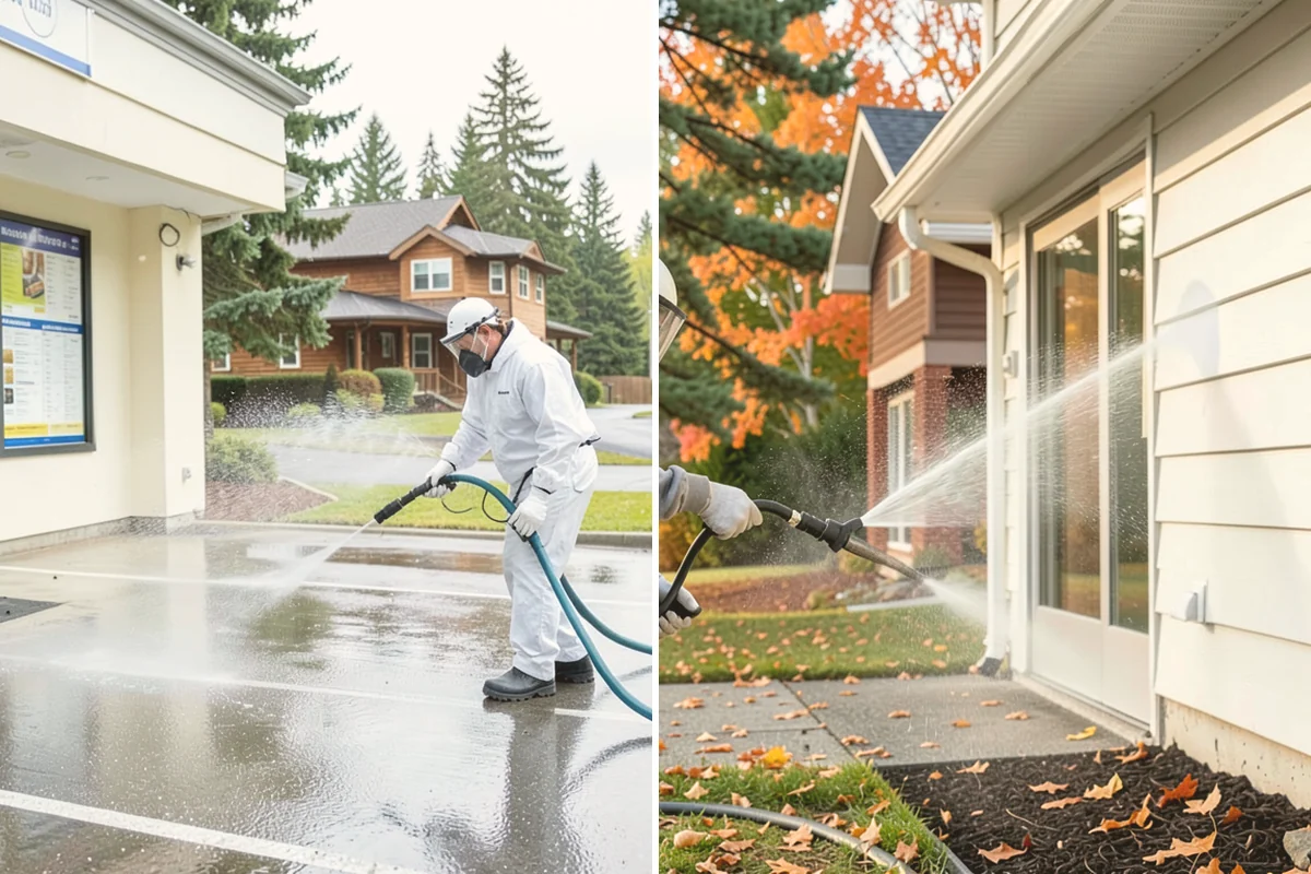 Truck Washing in Edmonds, Snohomish County, WA - Pre-rinse to loosen caked mud and grit