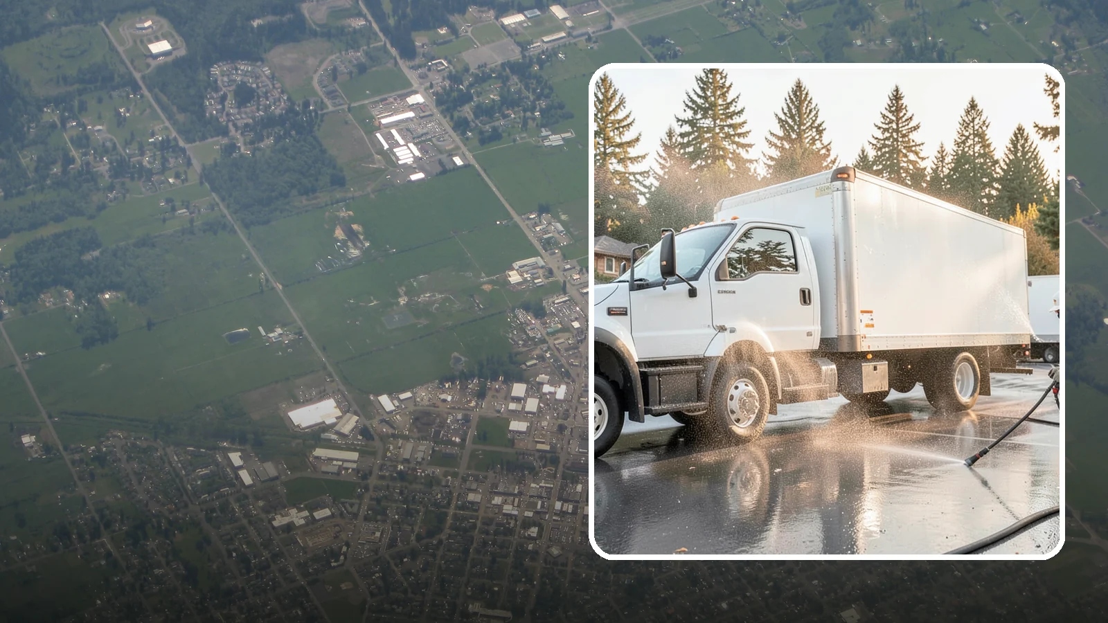 Truck Washing in Enumclaw, King County, WA - We wash work trucks and box trucks to strip the mud, road film, and grime that Washington job sites and highways pile on.