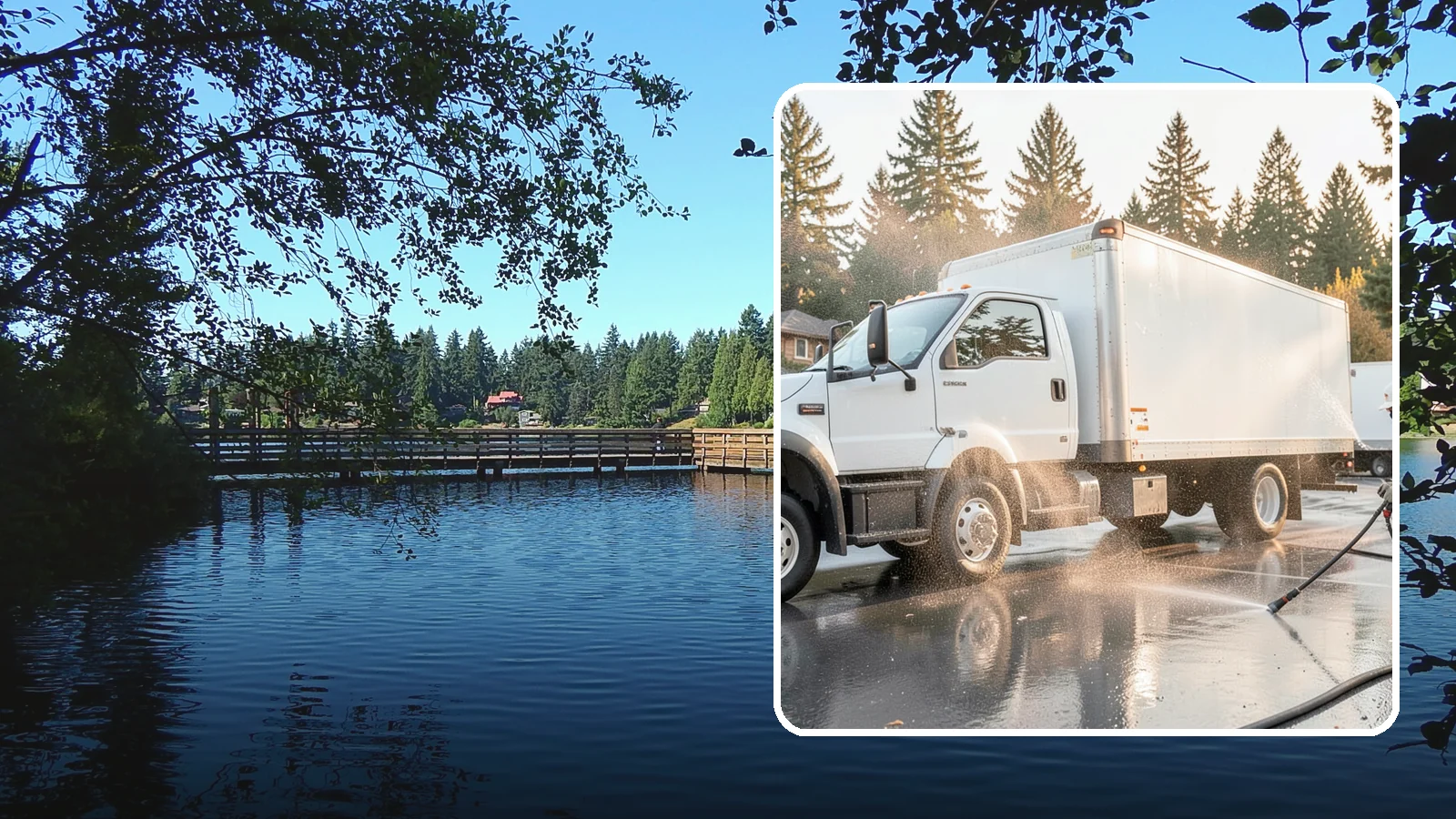 Truck Washing in Federal Way, King County, WA - We wash work trucks and box trucks to strip the mud, road film, and grime that Washington job sites and highways pile on.