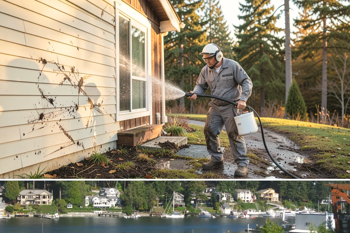 Truck Washing in Gig Harbor, Pierce County, WA - Muddy winter and spring conditions call for more frequent truck washes to stay presentable.