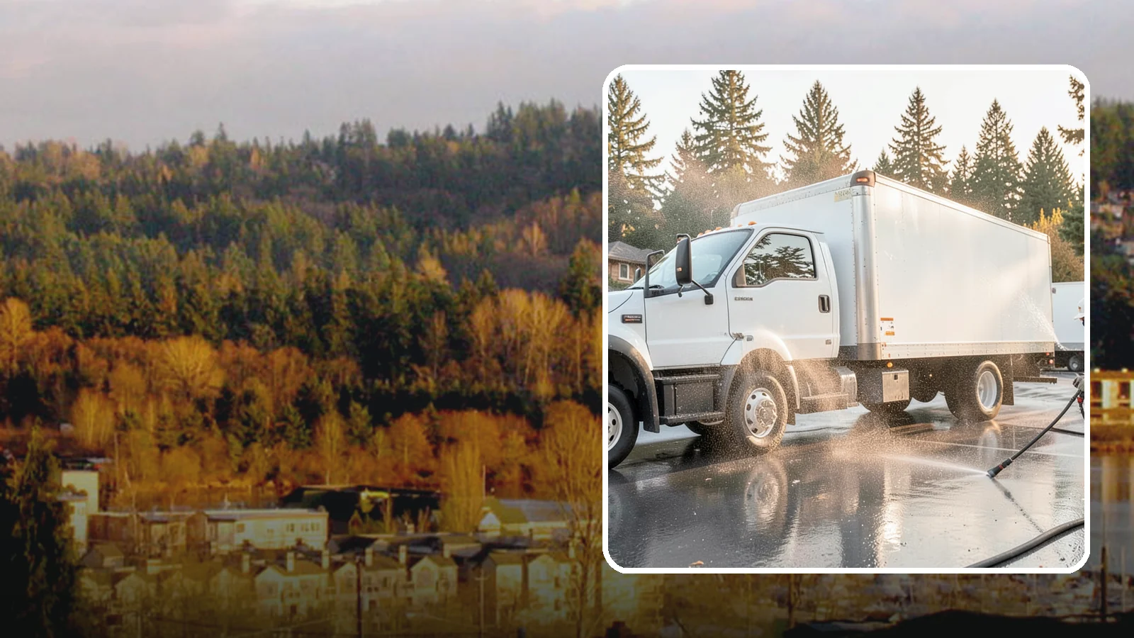 Truck Washing in Kenmore, King County, WA - We wash work trucks and box trucks to strip the mud, road film, and grime that Washington job sites and highways pile on.