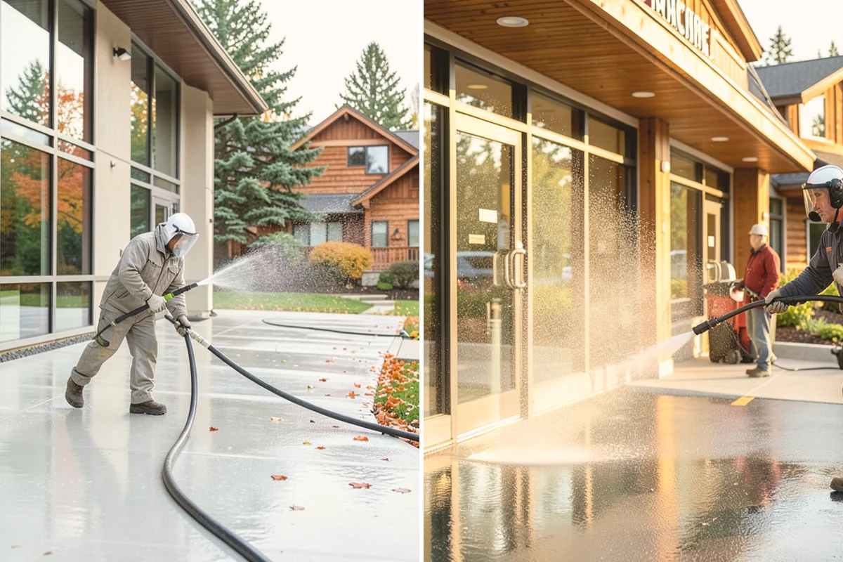 Truck Washing in Kirkland, King County, WA - Pre-rinse to loosen caked mud and grit