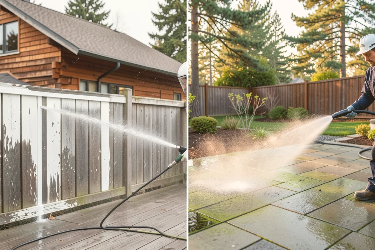 Truck Washing in Langley, Island County, WA - Pre-rinse to loosen caked mud and grit