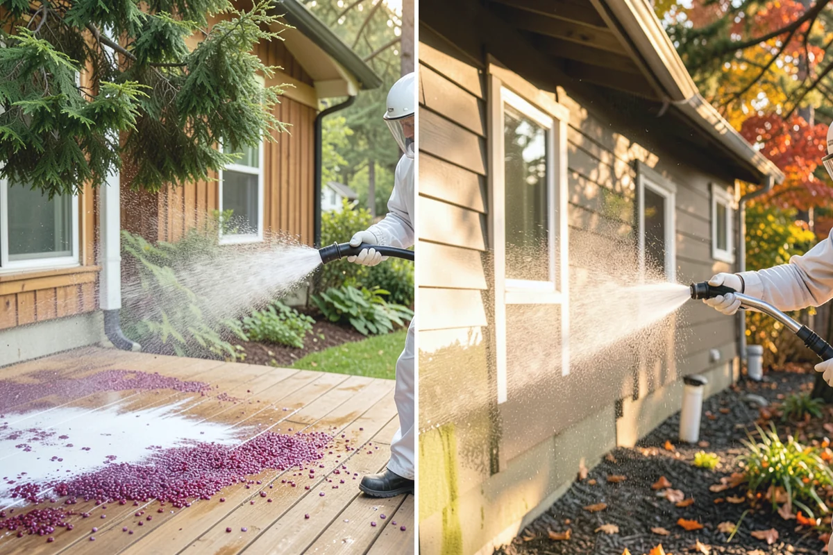 Truck Washing in Medina, King County, WA - Pre-rinse to loosen caked mud and grit