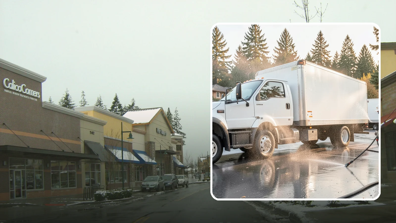 Truck Washing in Mill Creek, Snohomish County, WA - We wash work trucks and box trucks to strip the mud, road film, and grime that Washington job sites and highways pile on.