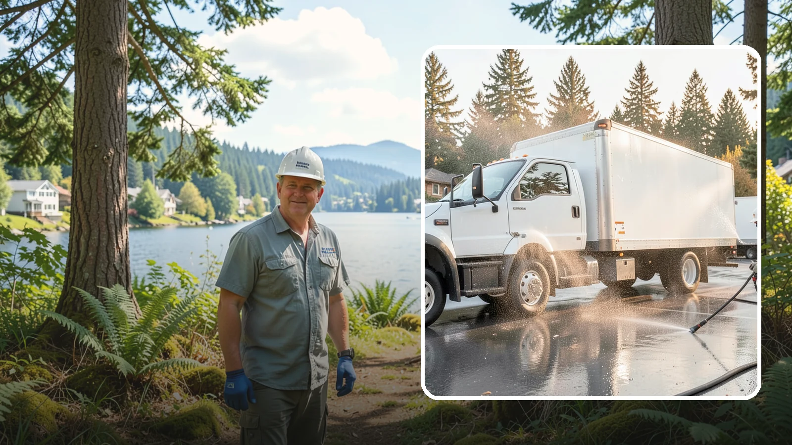 Truck Washing in Milton, King County, WA - We wash work trucks and box trucks to strip the mud, road film, and grime that Washington job sites and highways pile on.