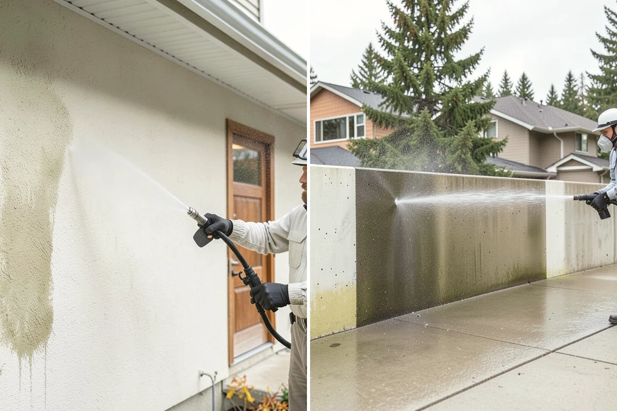 Truck Washing in Monroe, Snohomish County, WA - Pre-rinse to loosen caked mud and grit