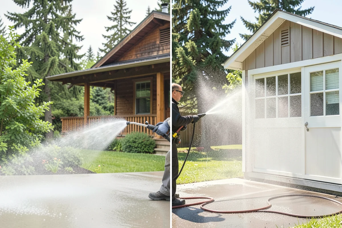 Truck Washing in Mukilteo, Snohomish County, WA - Pre-rinse to loosen caked mud and grit