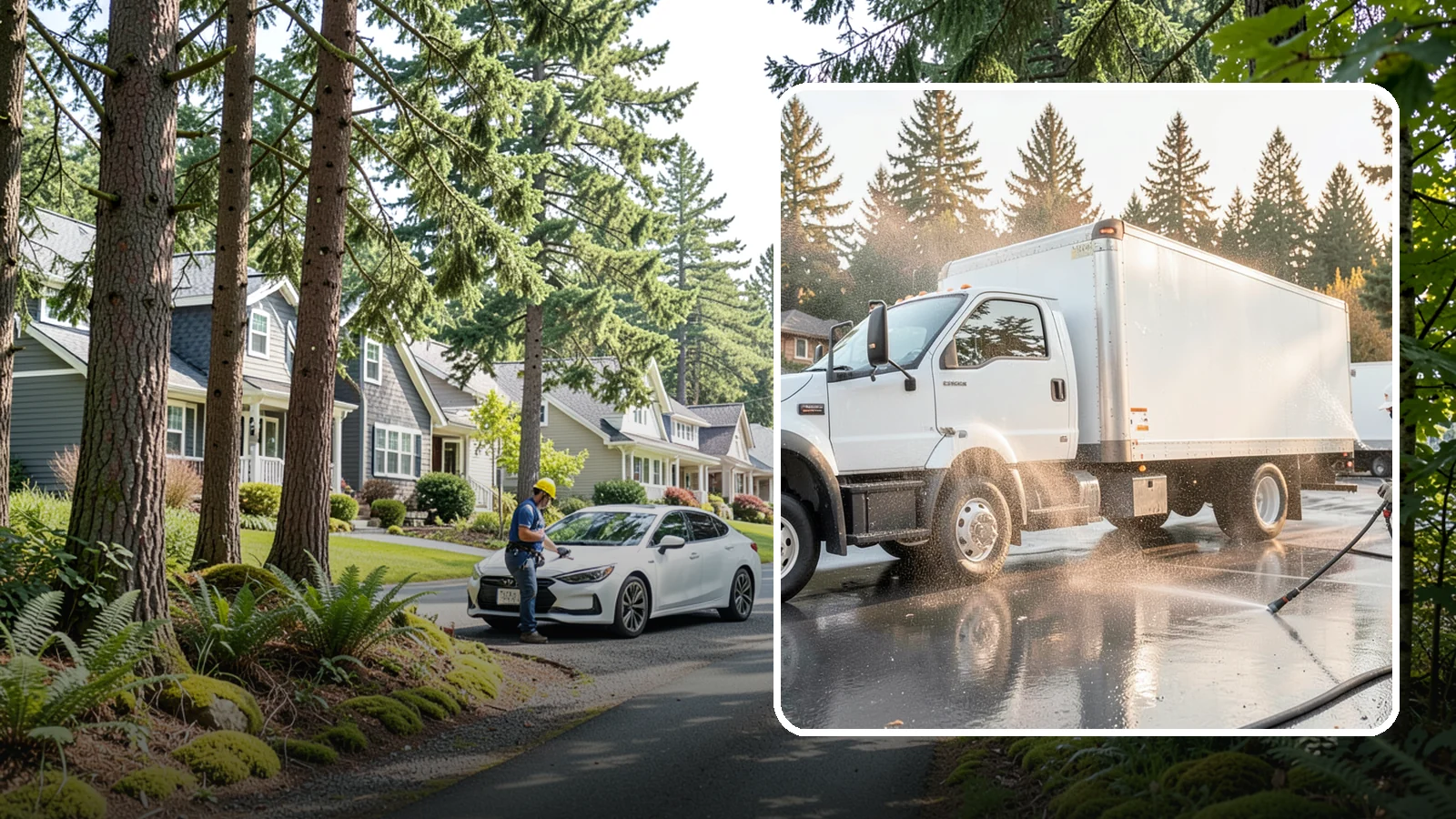 Truck Washing in Normandy Park, King County, WA - We wash work trucks and box trucks to strip the mud, road film, and grime that Washington job sites and highways pile on.