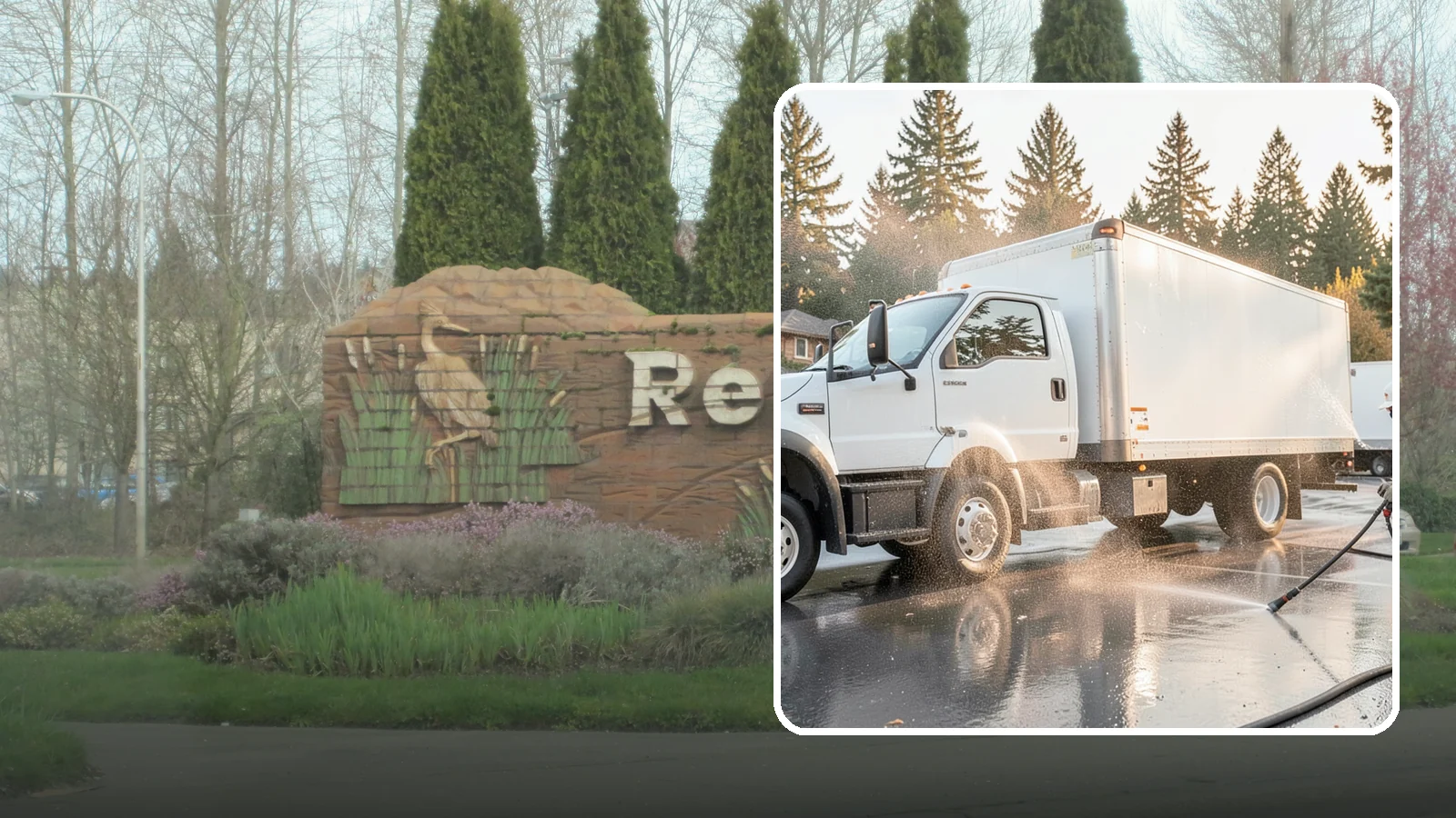 Truck Washing in Renton, King County, WA - We wash work trucks and box trucks to strip the mud, road film, and grime that Washington job sites and highways pile on.