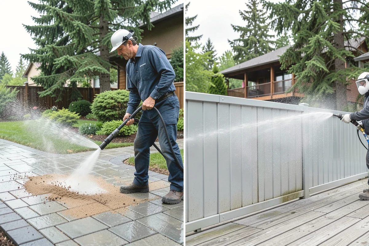 Truck Washing in Ruston, Pierce County, WA - Pre-rinse to loosen caked mud and grit