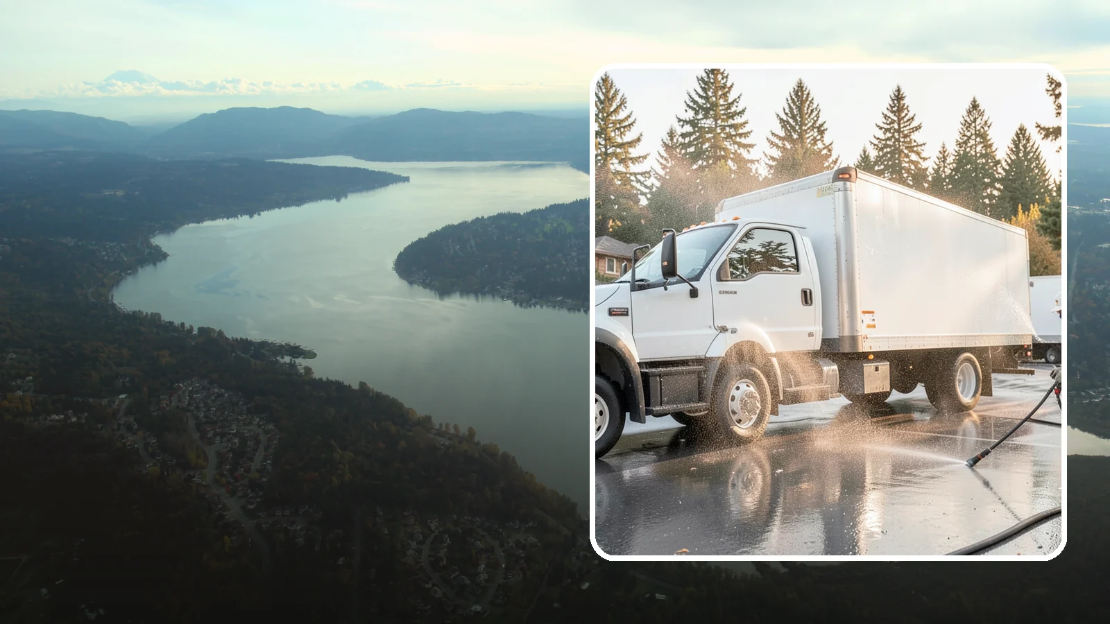 Truck Washing in Sammamish, King County, WA - We wash work trucks and box trucks to strip the mud, road film, and grime that Washington job sites and highways pile on.