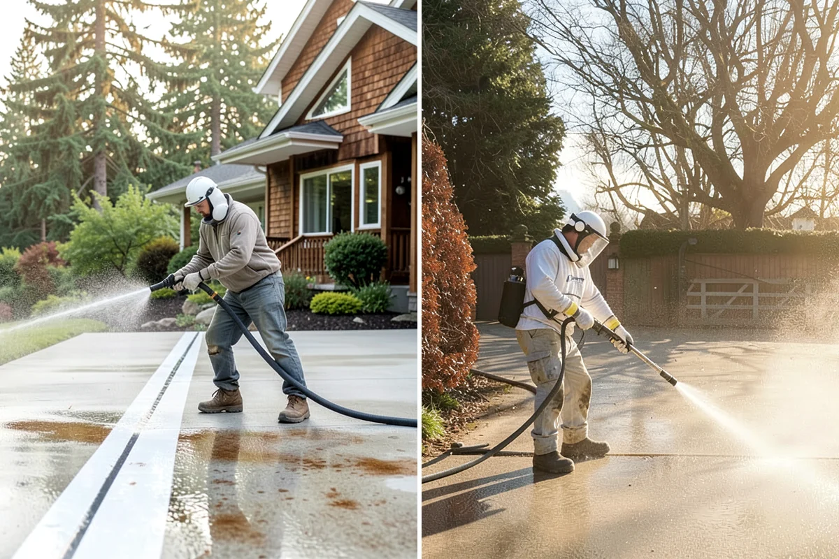 Truck Washing in Seattle, King County, WA - Pre-rinse to loosen caked mud and grit