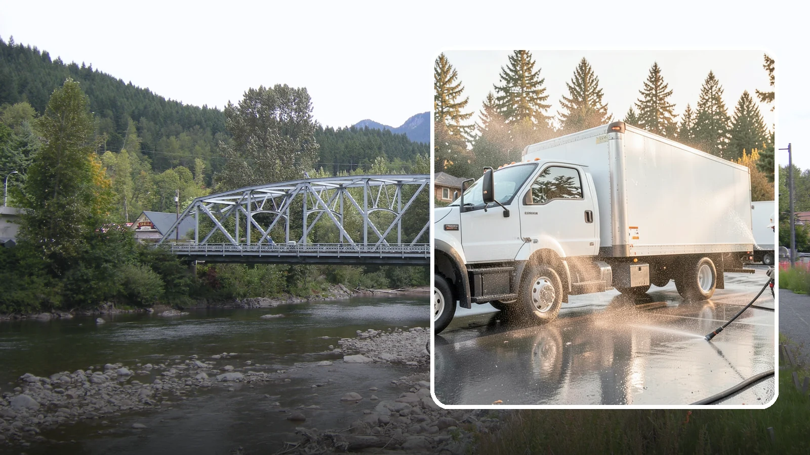 Truck Washing in Skykomish, King County, WA - We wash work trucks and box trucks to strip the mud, road film, and grime that Washington job sites and highways pile on.