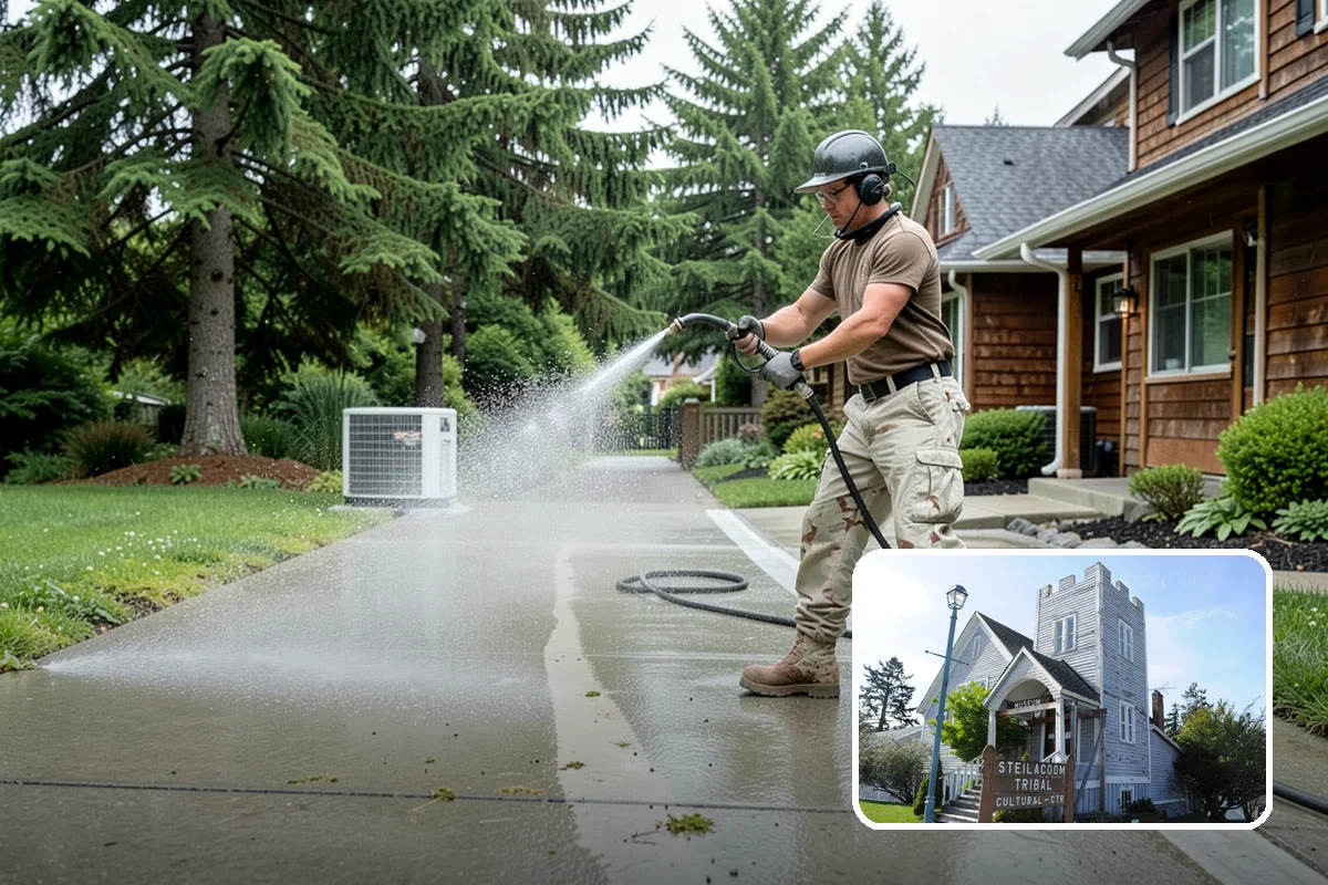Truck Washing in Steilacoom, Pierce County, WA - Cuts through construction mud and highway film