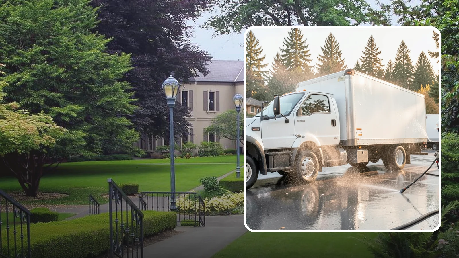 Truck Washing in Woodinville, King County, WA - We wash work trucks and box trucks to strip the mud, road film, and grime that Washington job sites and highways pile on.