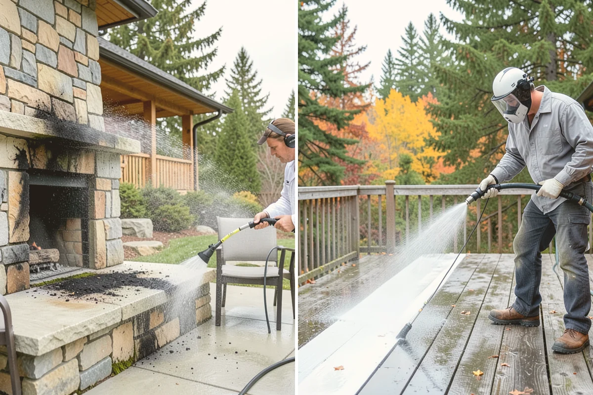 Umbrella Cleaning in Algona, King County, WA - Open the umbrella fully and brush off loose debris