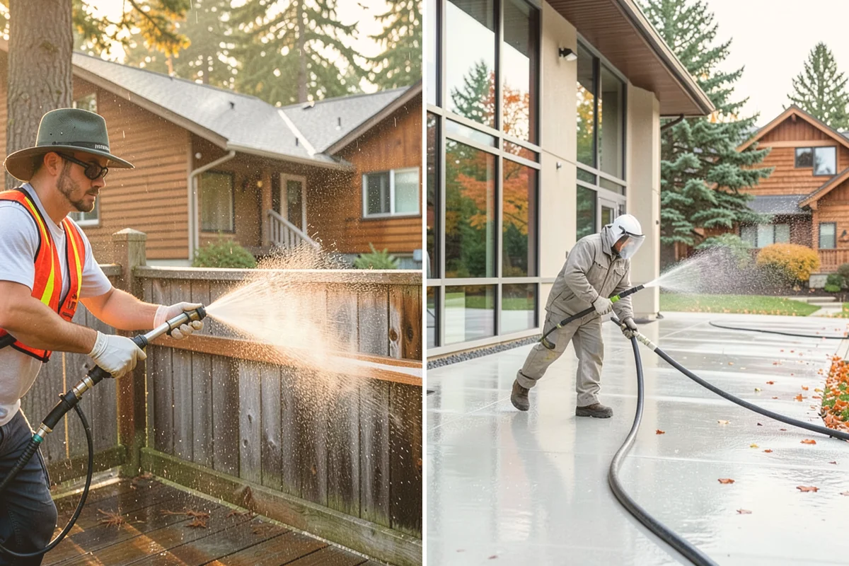 Umbrella Cleaning in Bellevue, King County, WA - Open the umbrella fully and brush off loose debris
