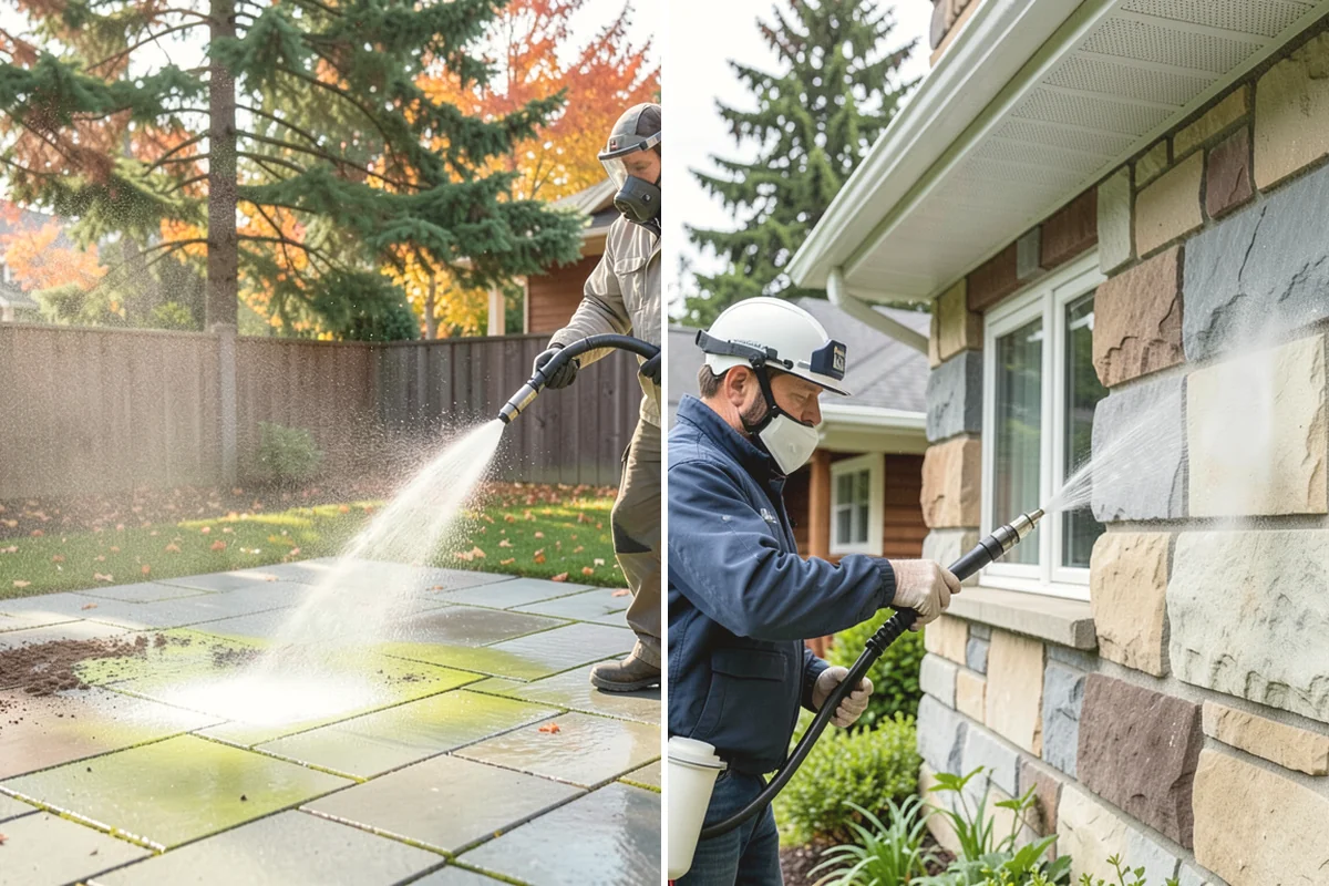 Umbrella Cleaning in Black Diamond, King County, WA - Open the umbrella fully and brush off loose debris
