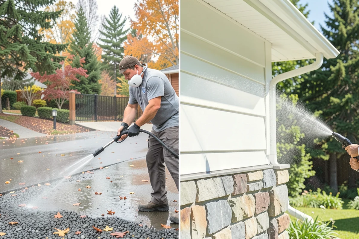 Umbrella Cleaning in Carnation, King County, WA - Open the umbrella fully and brush off loose debris
