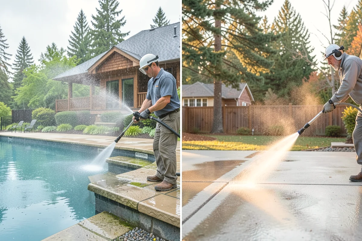 Umbrella Cleaning in Covington, King County, WA - Open the umbrella fully and brush off loose debris