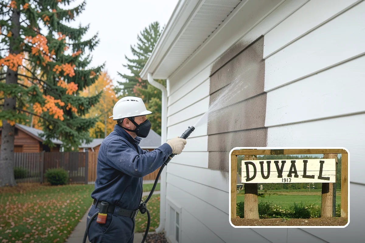 Umbrella Cleaning in Duvall, King County, WA - Removes green mold and sap that settle on canopy tops