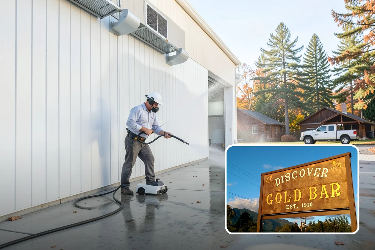 Umbrella Cleaning in Gold Bar, Snohomish County, WA - Removes green mold and sap that settle on canopy tops
