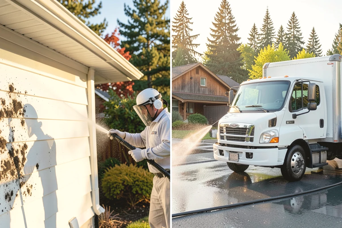 Umbrella Cleaning in Mill Creek, Snohomish County, WA - Open the umbrella fully and brush off loose debris