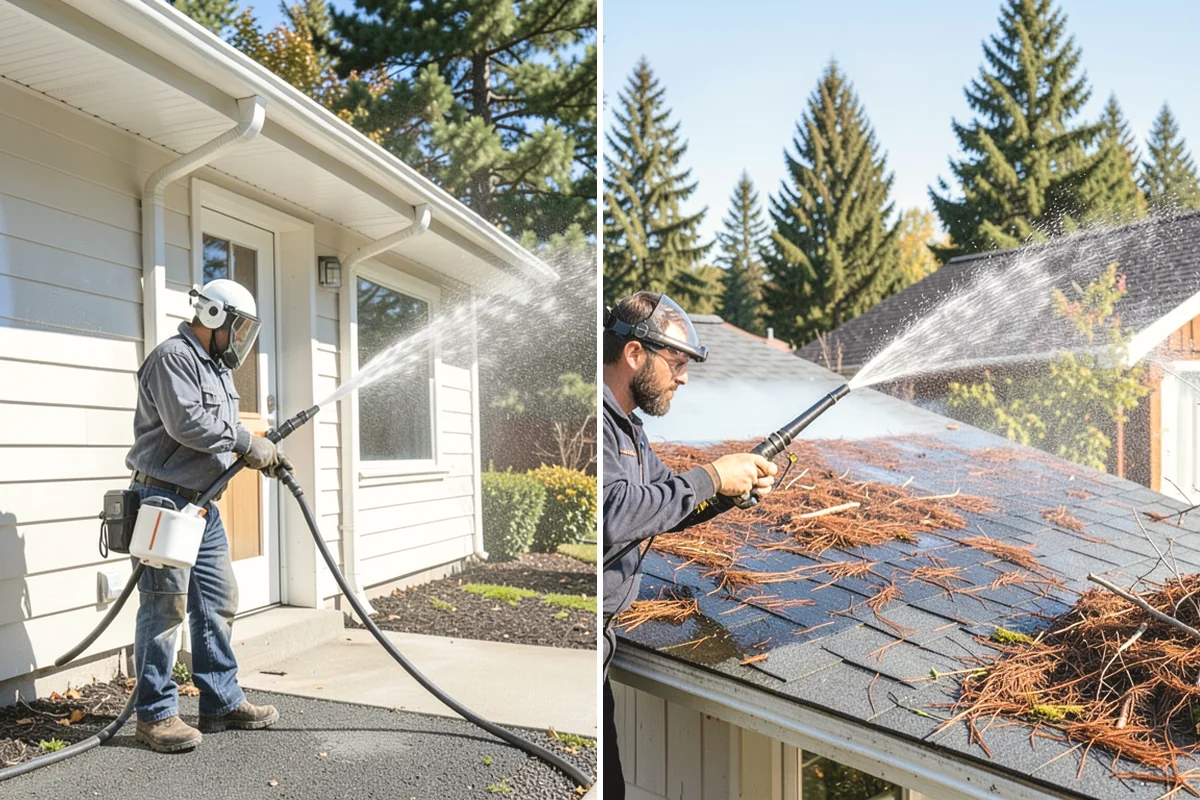Umbrella Cleaning in Oak Harbor, Island County, WA - Open the umbrella fully and brush off loose debris