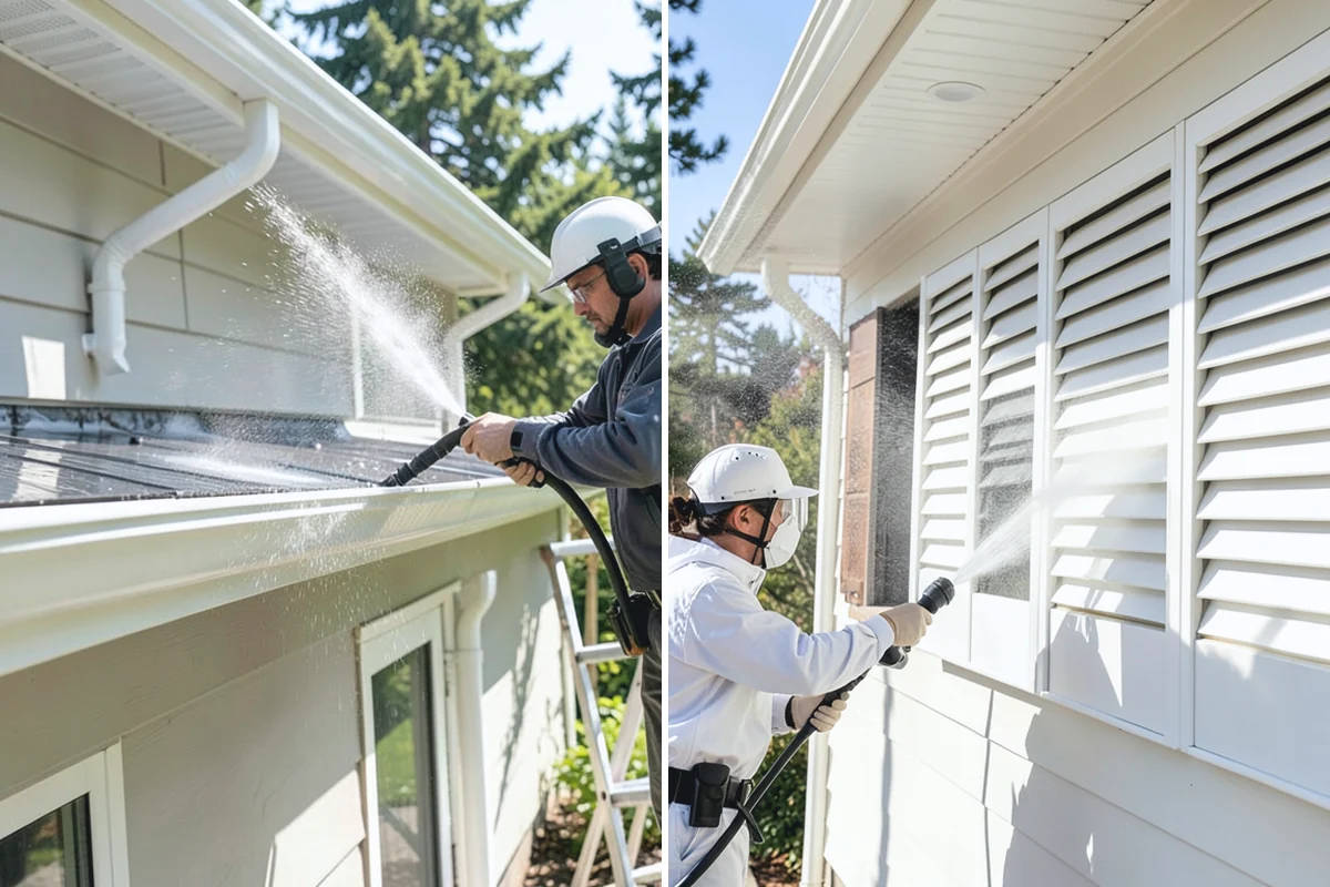 Umbrella Cleaning in Renton, King County, WA - Open the umbrella fully and brush off loose debris