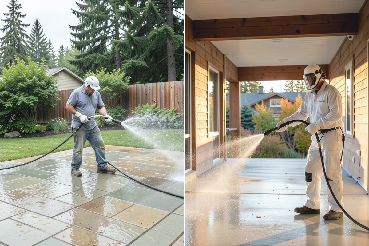 Umbrella Cleaning in Roy, Pierce County, WA - Open the umbrella fully and brush off loose debris