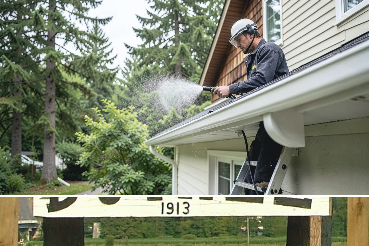 Vinyl Fence Cleaning in Duvall, King County, WA - Spring is a popular time to clear the winter's algae buildup and reset the fence for the season.